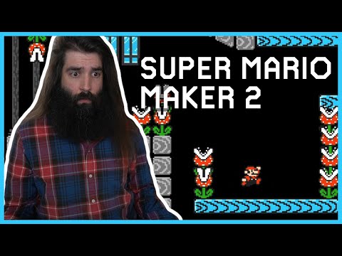 A Mansion Infested with Piranha Plants? - Precision, Kaizo, and a Music Level - Super Mario Maker 2