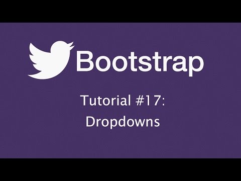 Bootstrap Tutorial 17: Create Dropdowns