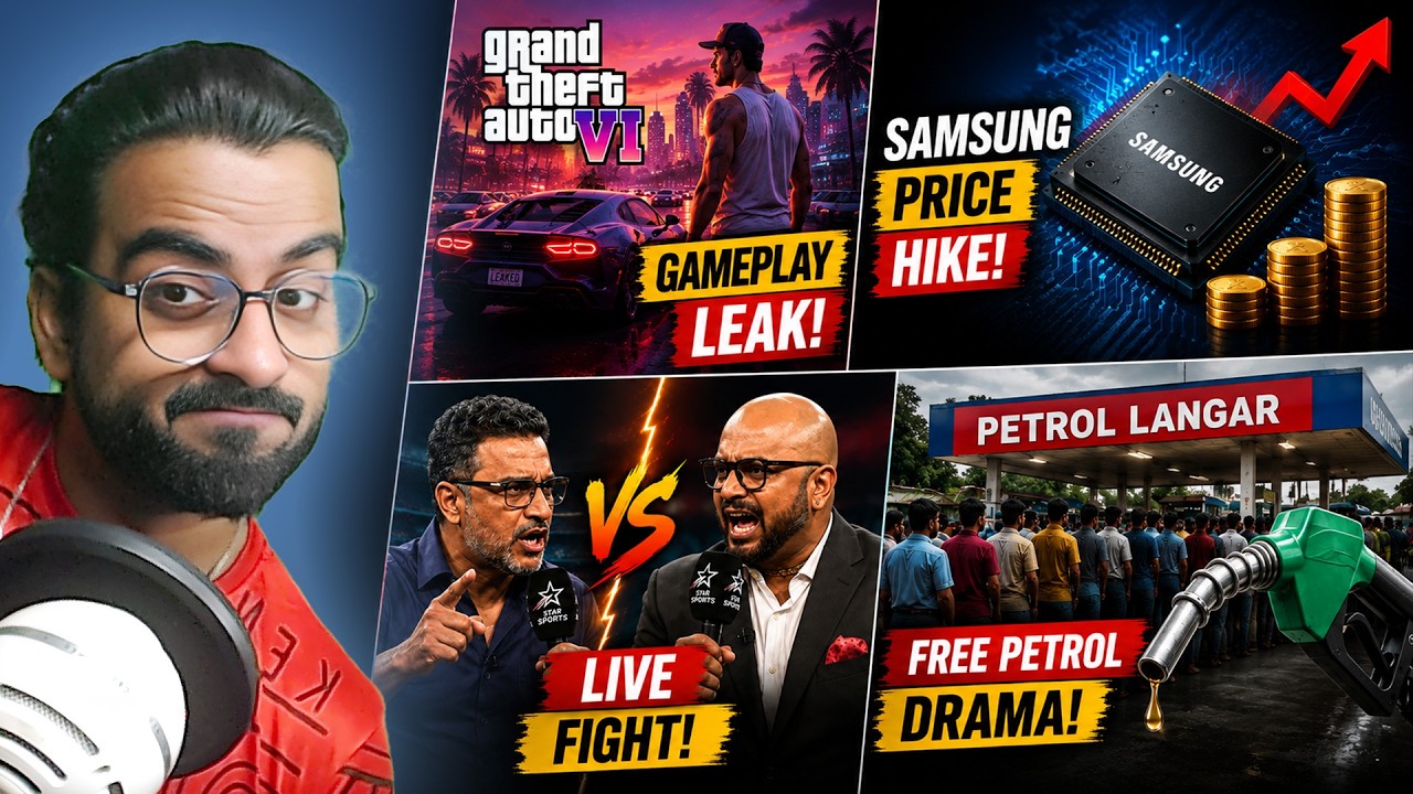 GTA 6 Gameplay Leak, Samsung Price Hike, Murali Kartik Vs Sanjay Manjrekar Live Fight
