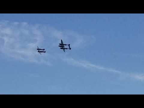 YAK 110 Jet Stunt Plane and P-38 Lightning California Capital Airshow September 22 2018
