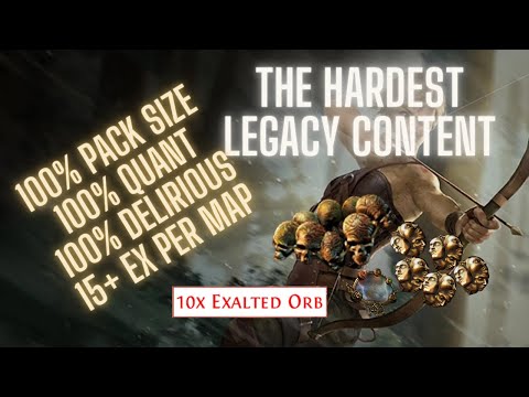 [3.16] Path of Exile - Insane Legacy Content - 15+ EX PER MAP - FULL MIRRORED GEAR[STD]