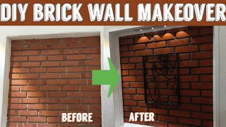 How to Make Your Brick Wall Look Modern & Stylish | Budget DIY Hack