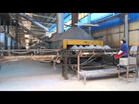 The Calcined Process of Alumina Grinding Balls in Roller Kiln