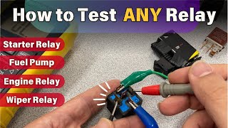How to Test Any Relay | Starter Relay | Fuel Pump Relay | Engine Relay | Wiper  Relay | Headlamps