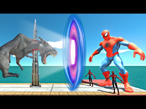 Avoid the Epic Spike & Blade Trap, Reach the Evolution Gate and Fight Spiderman Team - ARBS
