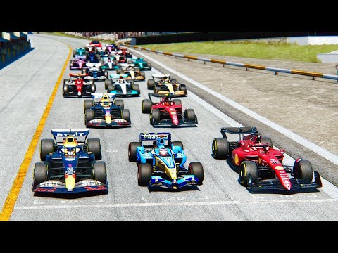 Renault F1 R25 SLICK TYRES destroys ALL F1 2022 Cars - Barcelona Montmelo GP