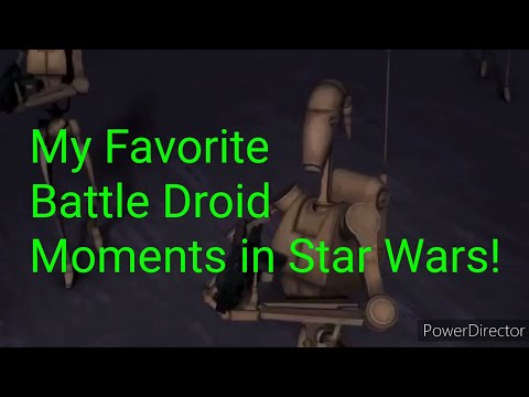 My Favorite Battle Droid Moments in Star  Wars