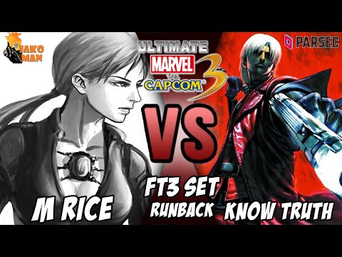 UMVC3 Parsec FT3 Set Runback - M RICE VS KnowTruth