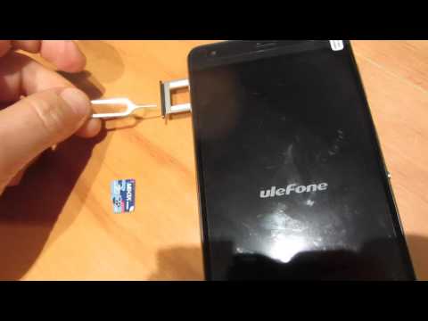 Ulefone power. How to insert micro SD card into phone tray