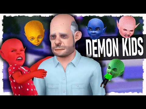 Forced to raise DEMONS in The Sims 3