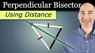 The Distance Formula TRICK to Find a Perpendicular Bisector's Equation