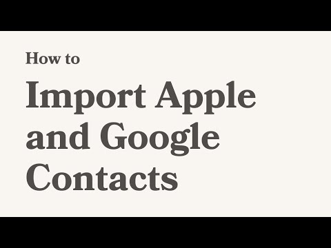 Import Google & Apple Contacts into Wisephone