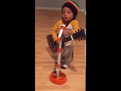 2-Year-Old Mini Bob Marley Performs Live