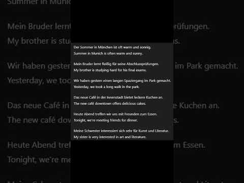 LEARN ENGLISH BY GERMAN