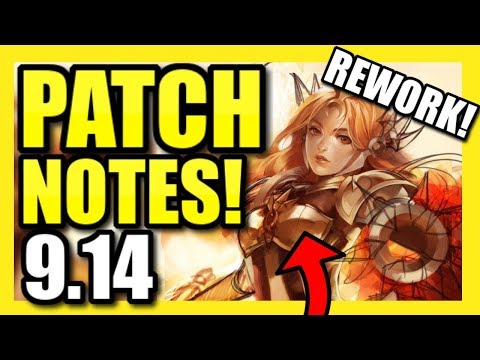 (LEONA REWORK!) PATCH 9.14 NOTES + RUNDOWN! HUGE BUFFS, HUGE NERFS, AND ALL CHANGES!