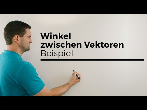 Winkel zwischen Vektoren, Beispiel, Dreieck, Innenwinkel bestimmen | Mathe by Daniel Jung