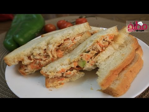 ساندويش دجاج البوفالو بالفيديو