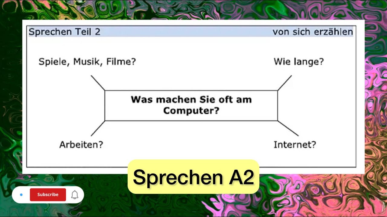 Sprechen A2: Was machen Sie oft am Computer?