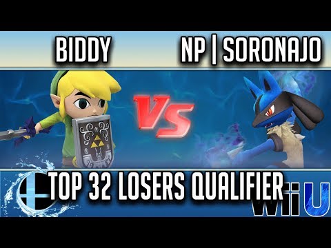 Smash'N'Splash 3 TOP 32 LOSERS QUALIFIER - Biddy (Toon Link) vs NP | SoronaJo (Lucario, Lucina)