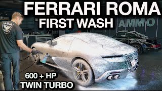 Ferrari Roma: Scratches on a new $300,000 car? First Wash Detail Drive!