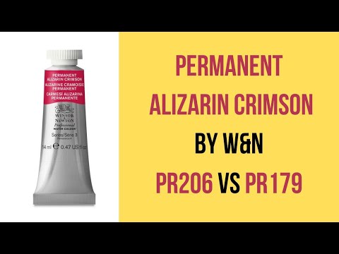 Winsor & Newton replaces PR206 with PR179 in Permanent Alizarin Crimson:  how different are they?