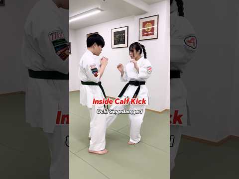 【イン カーフ キック : 内下々段蹴り】【Inside Calf Kick】 #大谷道場 #空手 #karate #martialarts #shorts #shortvideo