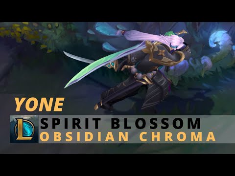 Spirit Blossom Yone Obsidian Chroma - League Of Legends