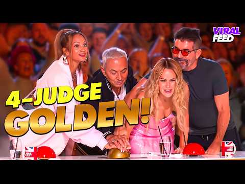 All 4 Judges Hit the GOLDEN BUZZER Together on Got Talent!