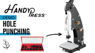 Cut Holes In Fabric & Leather Using Hole Cutting Set In The HandyPress®