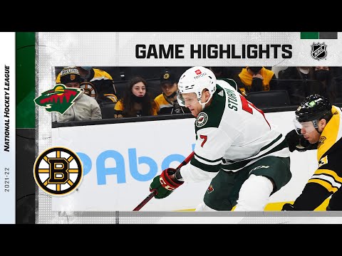 Wild @ Bruins 1/6/22 | NHL Highlights