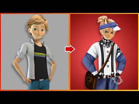 Miraculous Adrian Glow Up Into Gacha Life Character - Miraculous Cartoon