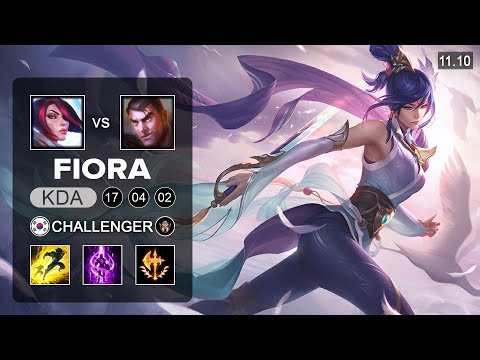 Fiora Top vs Jayce - KR Challenger Patch 11.10