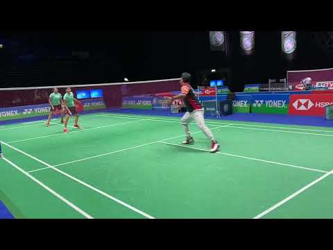 Women doubles training at All England Open Badminton Championships 2021