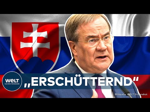 Video Thumbnail: BLUTTAT IN SLOWAKEI: Laschet warnt! - Europa muss "von dieser Aggression herunterkommen"!