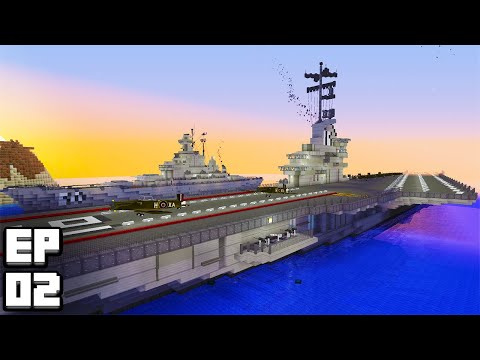 Sbeev - So I RECREATED A WWII Aircraft Carrier in Minecraft (USS Lexington)