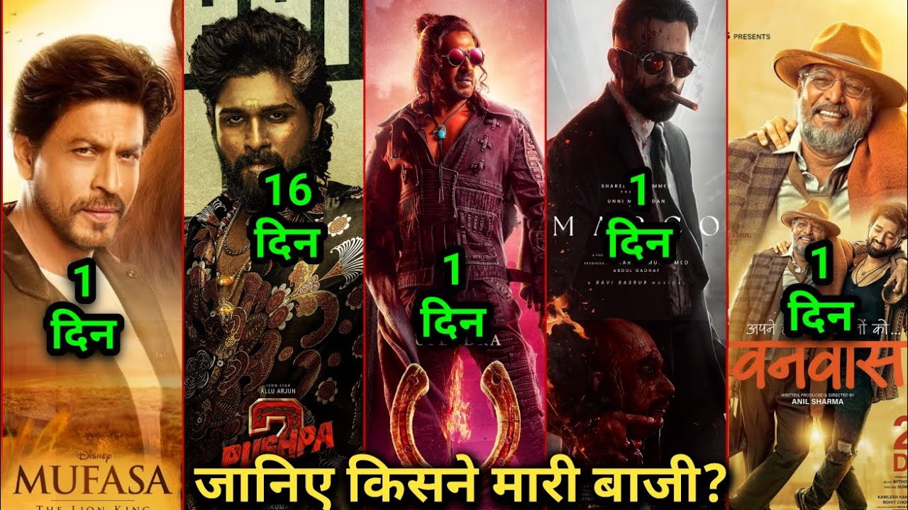 Pushpa 2 Box Office Collection, Allu Arjun, Pushpa 2 Worldwide Collection,Vanvaas,Marco,UI Hindi,