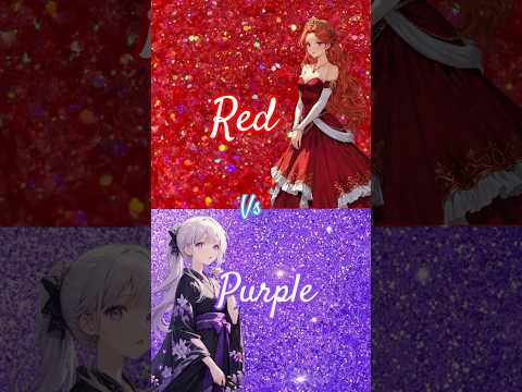 Red vs Purple 😍😘#shorts #choose #one #colour #red #purple #4k #hd #cute #cool #nice #beautiful.