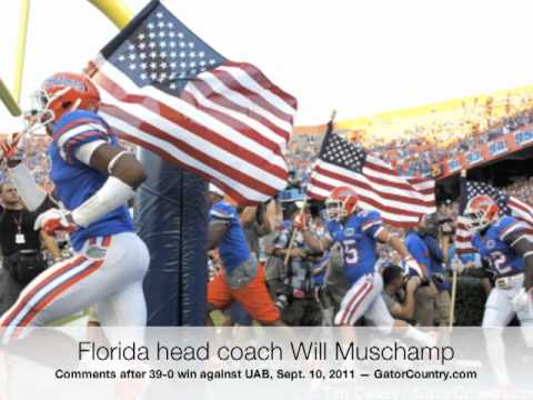 Florida Gators football coach Will Muchamp 9/10/11