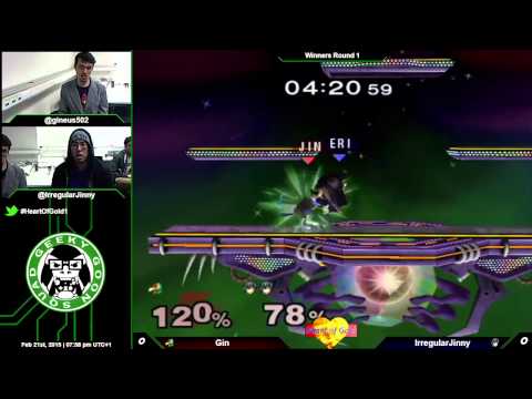 HoG1 - Gin (Falco) Vs. IrregularJinny (Marth) - Winners Round 1 - Melee