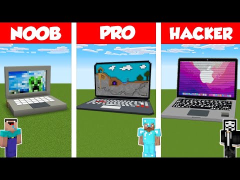 WiederDude - Minecraft: NOOB vs PRO vs HACKER: NEW APPLE MacBook in Minecraft! Laptop / Animation