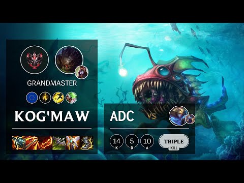 Kog'Maw ADC vs Ezreal - EUW Grandmaster Patch 11.5