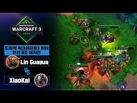 Lin Guagua (O) vs XiaoKai (U) 드림핵 워크래프트3 오픈 겨울시즌 16강 B조 패자전 - Warcraft3