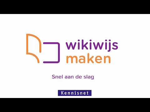 Wikiwijs Maken - aan de slag