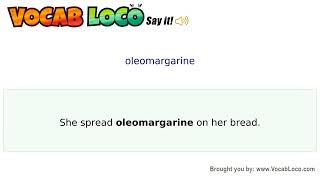 Video thumbnail for oleomargarine