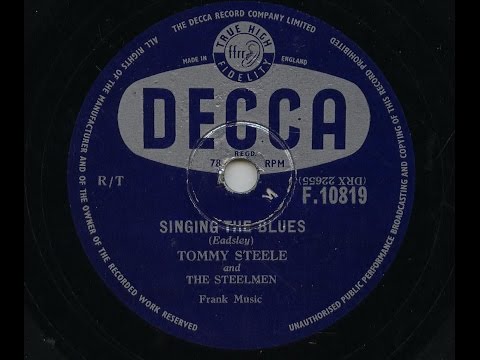 Tommy Steele 'Singing The Blues' 1956 78 rpm