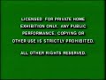 Green FBI Warnings 1991 1997 Canadian
