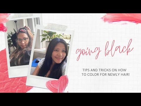 Tips how to color your own hair # Syoss black