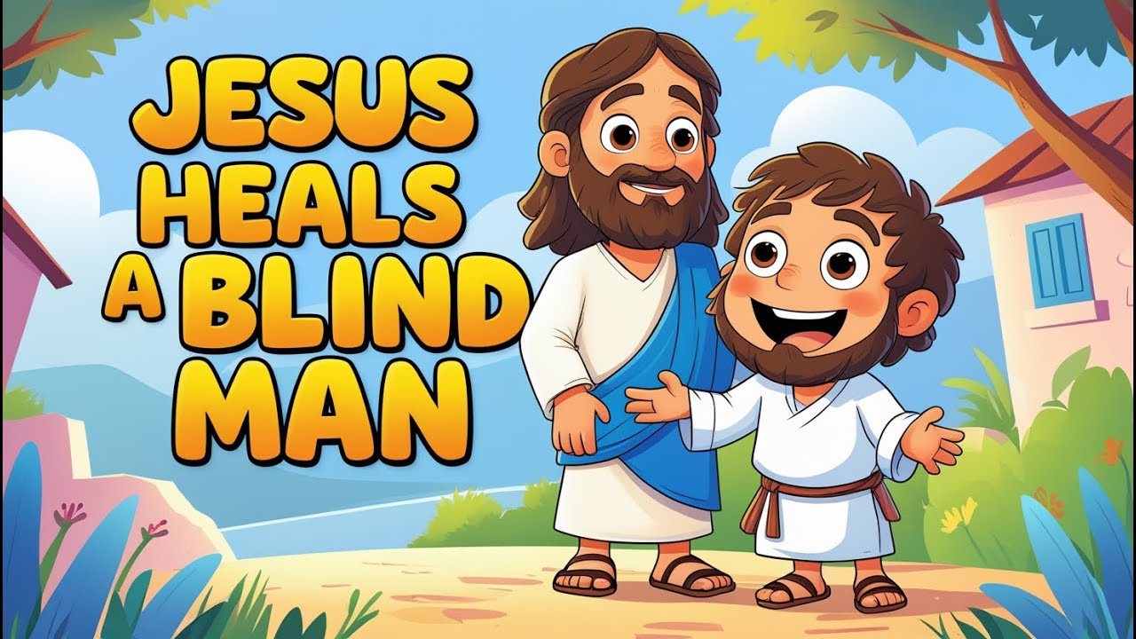 Jesus Heals a Blind Man | Bible Stories for Kids | From Darkness to Light