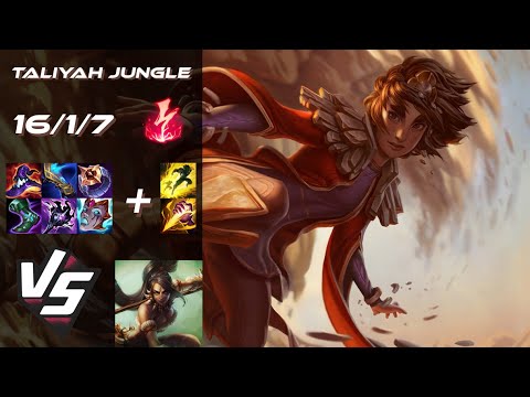 JUNGLE Taliyah vs Nidalee - NA Challenger Patch 14.15