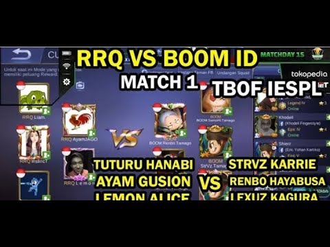 RRQ VS BOOM ID MATCH 1 IESPL